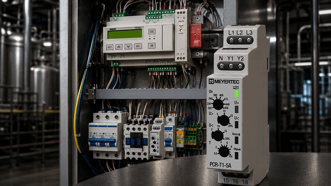 Опыт применения реле контроля фаз MEYERTEC PCR в серийных шкафах управления для ёмкостного оборудования компании «Спецстальпроект»