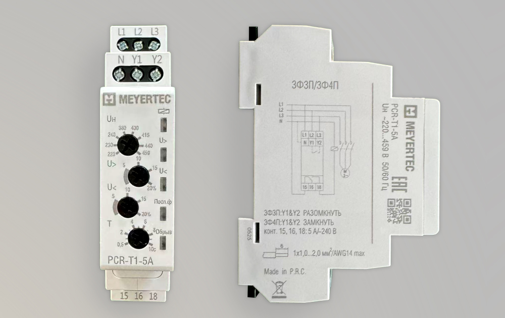 Реле контроля фаз MEYERTEC PCR